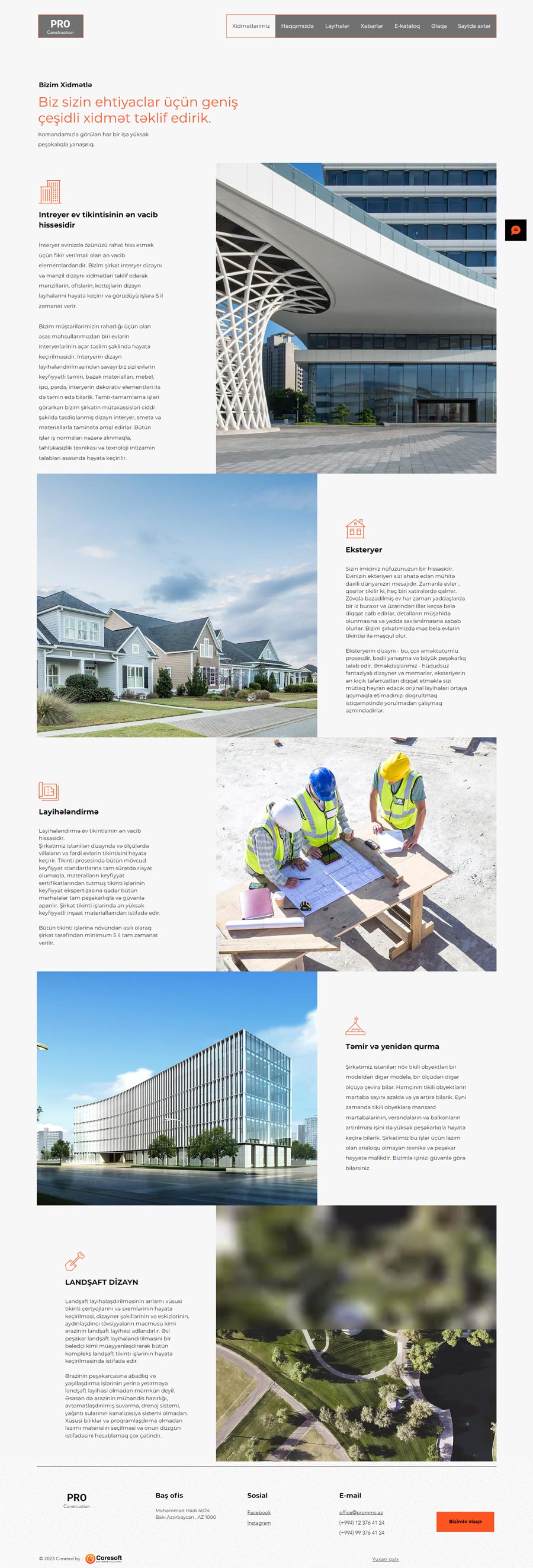 "PRO" MMC üçün veb-sayt