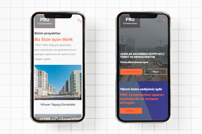 "PRO" MMC üçün veb-sayt