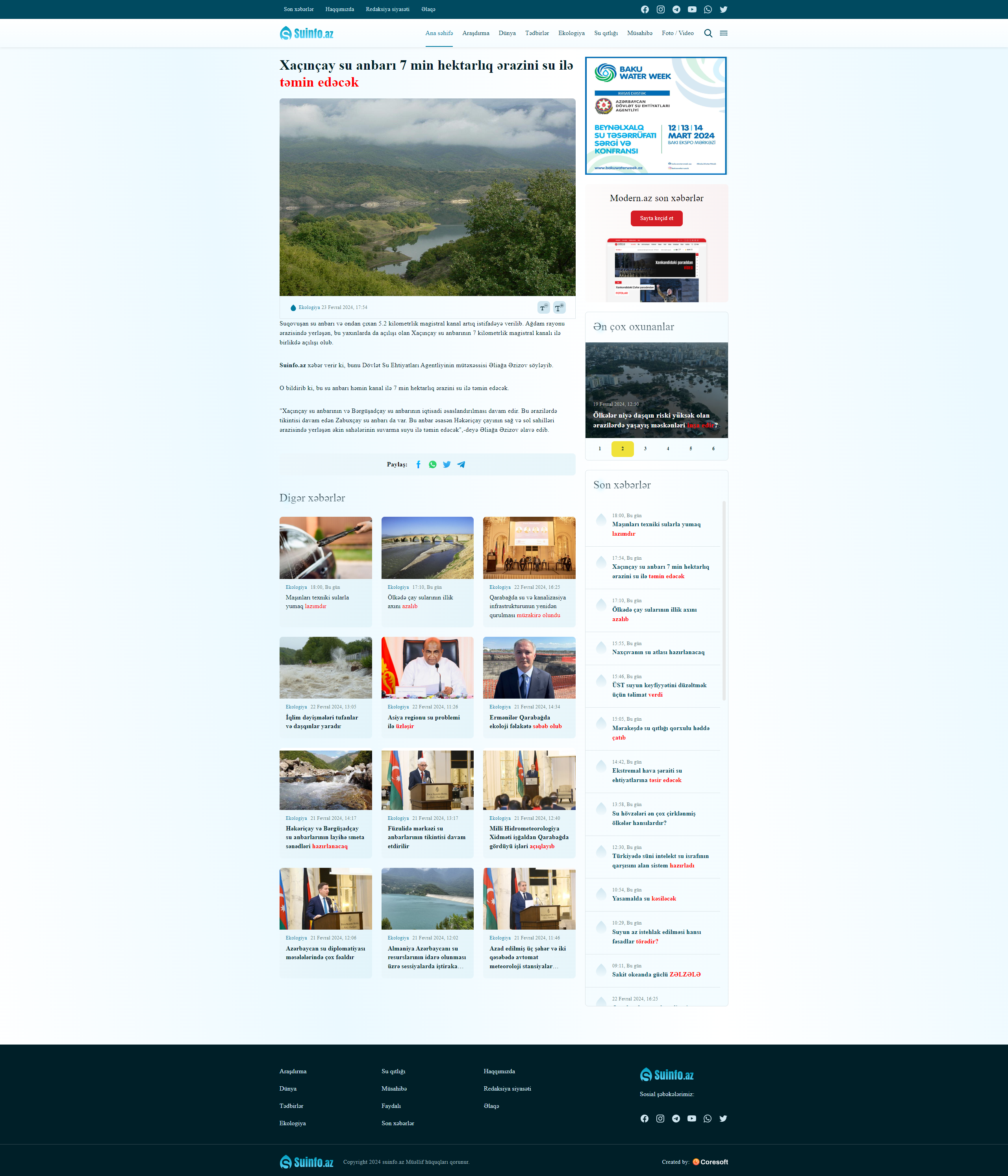 Suinfo.az üçün veb-sayt